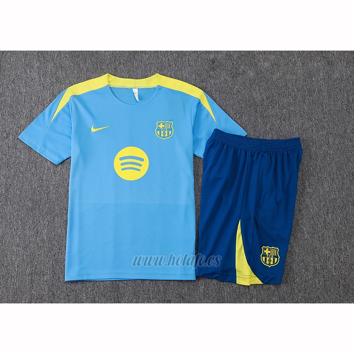 Chandal del Barcelona Manga Corta 2025-2026 Azul - Pantalon Corto